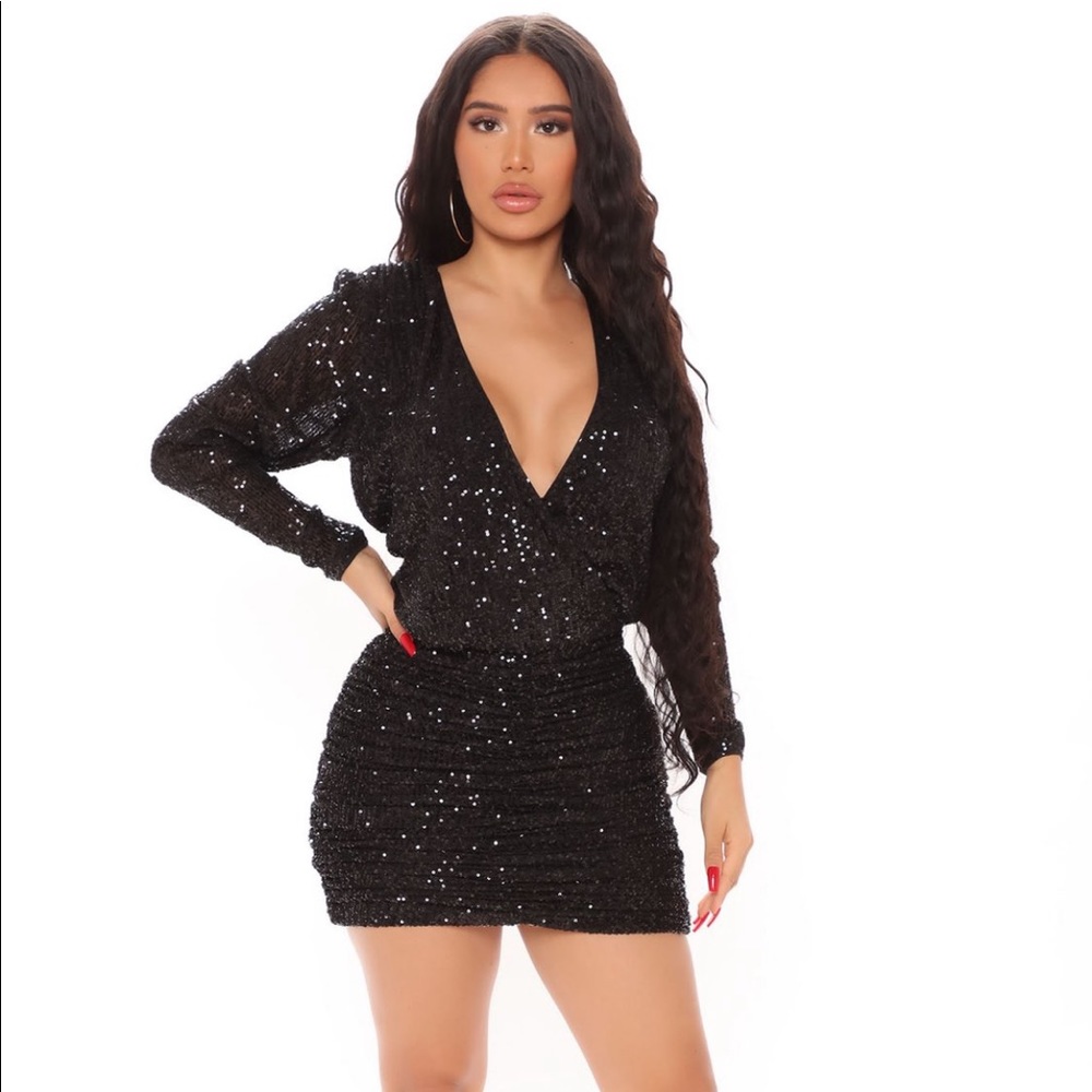 fashion nova sequins dress